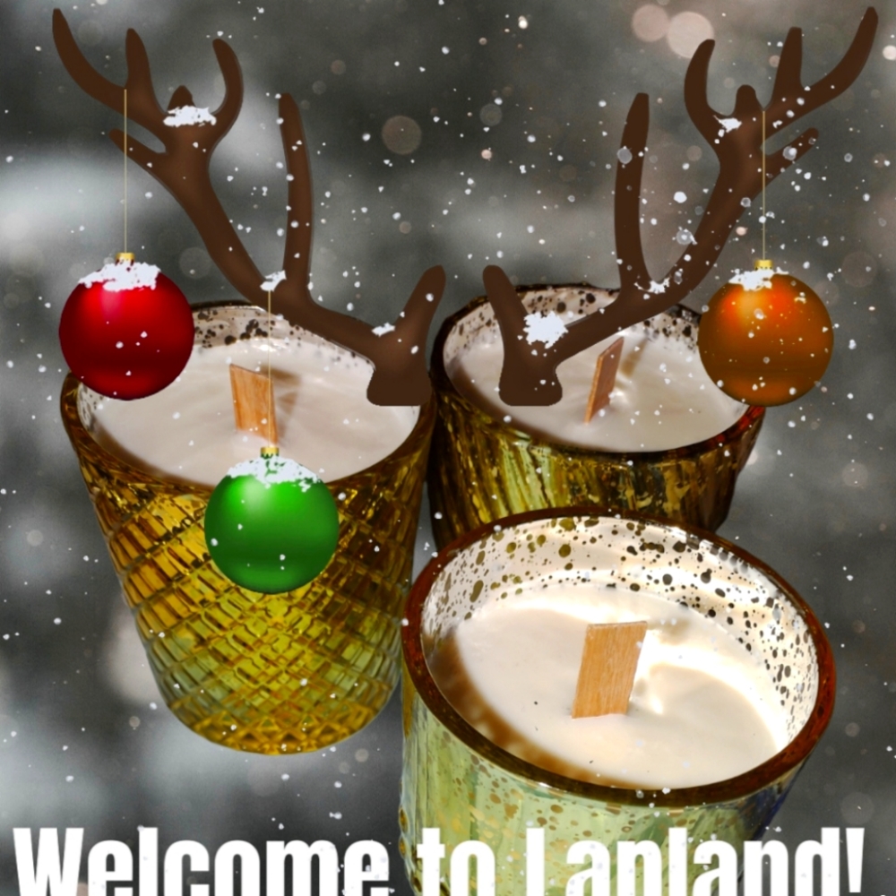 Carmel rum cake candles